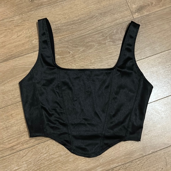 H&M Satin Corset Top Size Medium - Picture 1 of 3